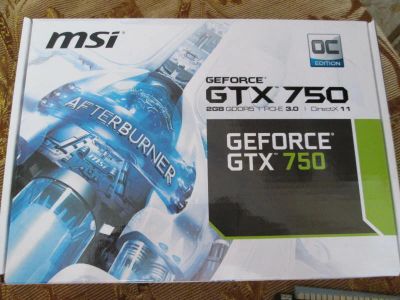 Лот: 7827346. Фото: 1. Видеокарта MSI GeForce GTX 750... Видеокарты