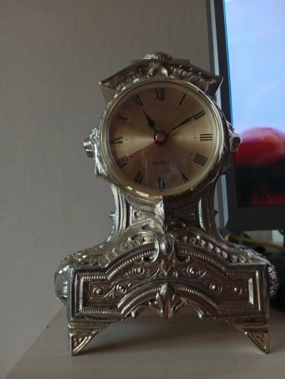 Лот: 25429203. Фото: 1. Часы каминные винтажные. Подсвечники, канделябры