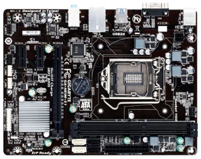 Лот: 6527279. Фото: 1. Материнская плата Gigabyte GA-H81M-S1... Материнские платы