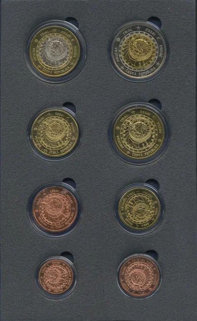 Лот: 16200356. Фото: 1. Чехия 2003 набор Евро Проба в... Наборы монет