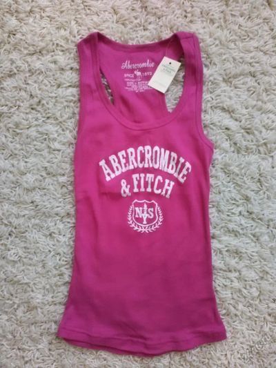 Лот: 5416175. Фото: 1. Майка Abercrombie & Fitch розовая... Футболки, топы и майки