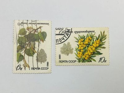 Лот: 23315843. Фото: 1. Охраняемые породы деревьев и кустарников... Марки