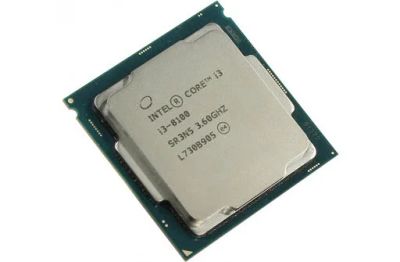 Лот: 16997343. Фото: 1. Intel Core i3 8100 (4 ядра 3.6Ghz... Процессоры