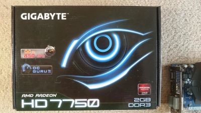 Лот: 9669190. Фото: 1. Gigabyte AMD Radeon HD 7750 2GB... Видеокарты