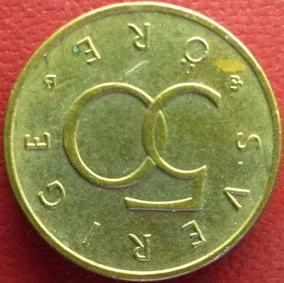 Лот: 7097878. Фото: 1. Швеция 50 эре 1999 год. Европа