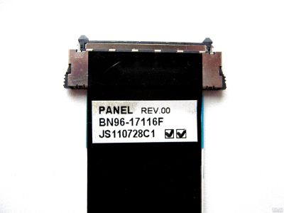 Лот: 15468466. Фото: 1. Шлейф LVDS BN96-17116F (tv Samsung... Запчасти для телевизоров, видеотехники, аудиотехники