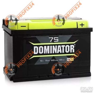 Лот: 13288527. Фото: 1. Аккумулятор DOMINATOR 75 А/Ч... Аккумуляторы