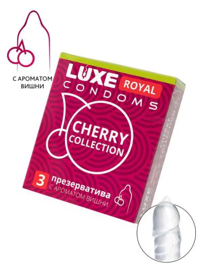 Лот: 24253415. Фото: 1. Презервативы Luxe Royal Cherry... Презервативы