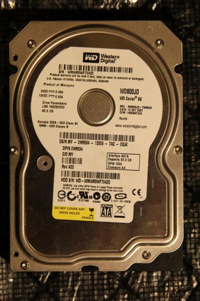 Лот: 5226172. Фото: 1. Жесткий диск HDD 3,5 Western Digital... Жёсткие диски (HDD)