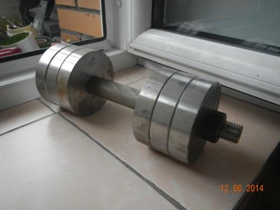 Лот: 4389081. Фото: 1. Гантеля разборная - 12 кг. (max... Гантели