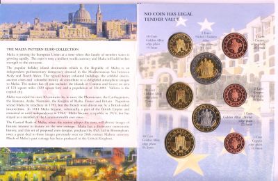 Лот: 11854719. Фото: 1. Мальта набор евромонет пробный... Наборы монет