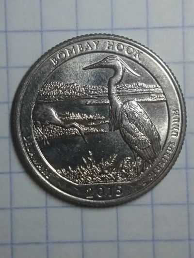 Лот: 10394902. Фото: 1. 25 центов США серия «Прекрасная... Америка