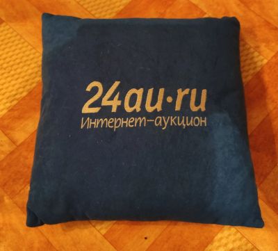 Лот: 20675590. Фото: 1. Подушка с символикой 24АУ аукциона... Другое (сувениры, подарки)