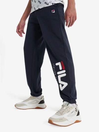 Лот: 24862507. Фото: 1. Брюки для мальчиков FILA, Синий. Спортивные брюки, штаны