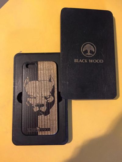 Лот: 6478571. Фото: 1. BLACK WOOD--- Деревянный чехол... Чехлы, бамперы