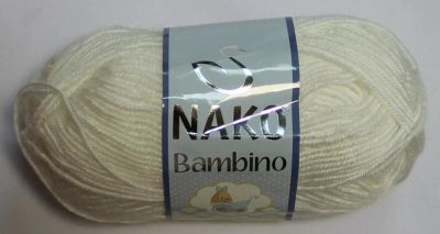 Лот: 11180990. Фото: 1. Пряжа Nako bambino 25%шерсть 75... Ткани, нитки, пряжа