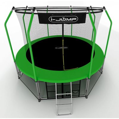 Лот: 15769784. Фото: 1. Батут i-Jump Elegant 14ft green. Детские спортивные комплексы, батуты