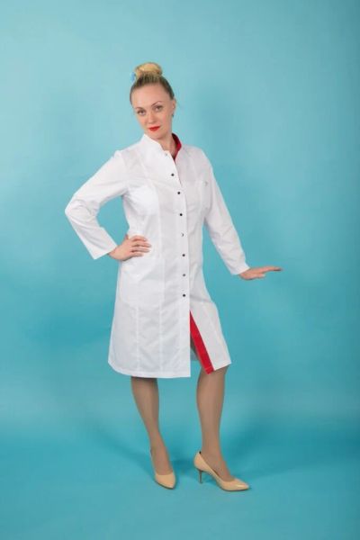 Лот: 10587795. Фото: 1. Медицинский халат dr.ALBUS. Артикул... Спецодежда, спецобувь
