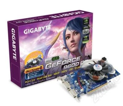 Лот: 193520. Фото: 1. Gigabyte 9600GT + Zalman VF700. Видеокарты