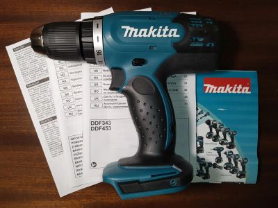 Лот: 21276164. Фото: 1. Шуруповерт Makita DDF453Z (Макита... Электроинструмент