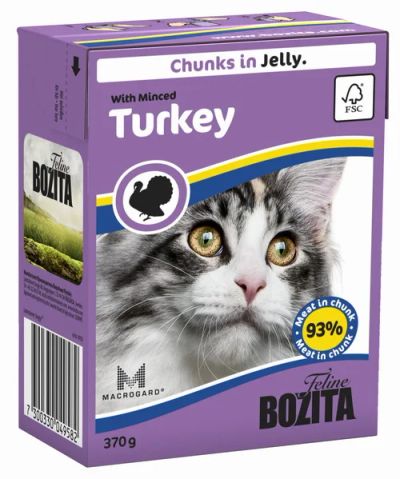 Лот: 4546754. Фото: 1. Bozita Feline Minced Turkey, мясные... Корма