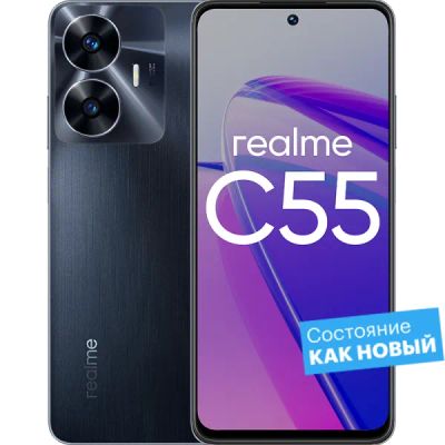 Лот: 22221304. Фото: 1. Смартфон realme C55 256GB Черный... Смартфоны