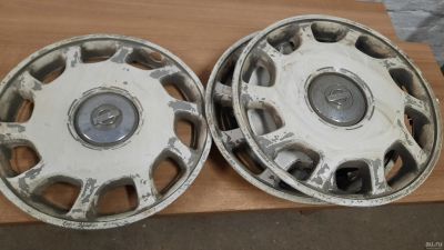 Лот: 18203344. Фото: 1. Колпаки колёсные r14 nissan 3шт... Колпаки