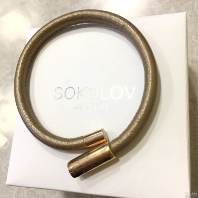 Лот: 15471849. Фото: 1. Кожаный браслет sokolov(Новый... Браслеты