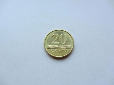 Лот: 6480789. Фото: 1. Литва 20 центов 2009 г. Европа