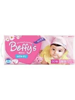 Лот: 7819556. Фото: 1. Подгузники Beffy's Extra Dry д... Детская гигиена