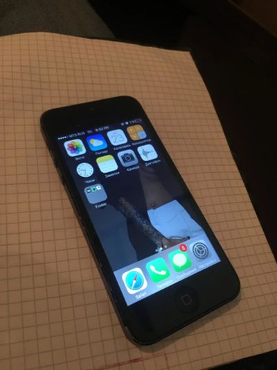 Лот: 11405572. Фото: 1. Apple iPhone 5 black 32gb оригинальный... Смартфоны