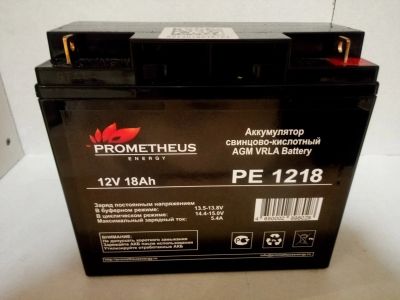 Лот: 22491727. Фото: 1. АКБ Prometheus pe1218 аккумулятор. Аккумуляторы