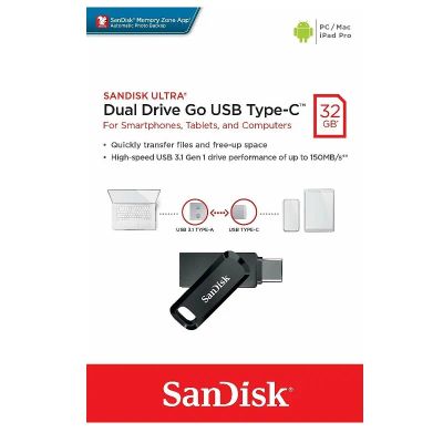 Лот: 17833267. Фото: 1. Флешка SanDisk 32GB Ultra Dual... USB-флеш карты
