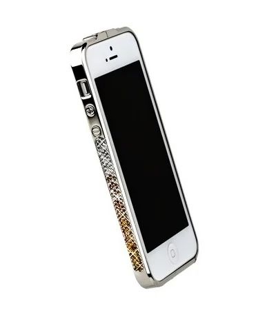 Лот: 9559674. Фото: 1. Бампер со стразами Newsh для Apple... Чехлы, бамперы