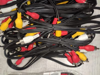 Лот: 21765738. Фото: 1. Кабель RCA x3 - RCA x3. 25 штук. Шлейфы, кабели, переходники