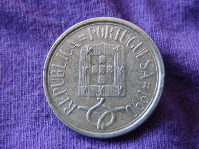 Лот: 2986491. Фото: 1. 5 эскудо 1990, Португалия. Европа