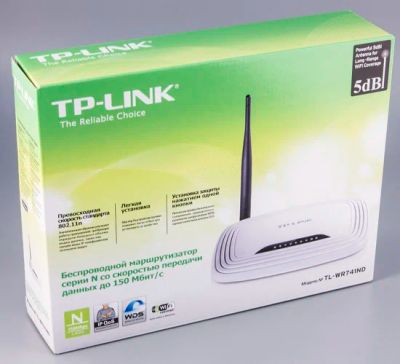 Лот: 9147893. Фото: 1. Wi-Fi-роутер TP-LINK TL-WR741ND. Маршрутизаторы (роутеры)