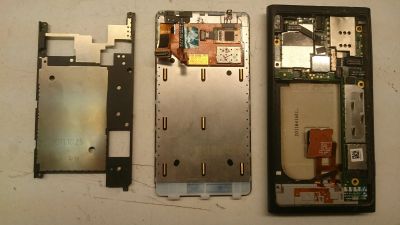 Лот: 11757047. Фото: 1. Nokia Lumia 800 неисправный. Микросхемы и платы