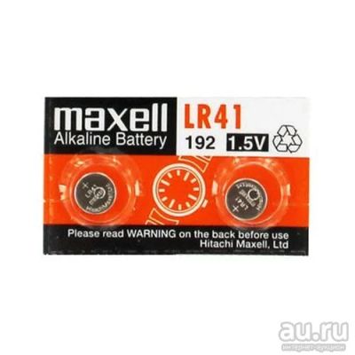 Лот: 17642550. Фото: 1. Maxell LR41 1.5V (AG3, цена за... Батарейки, аккумуляторы, элементы питания