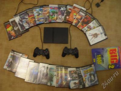 Лот: 396662. Фото: 1. PS2(пропатчанный) + 2джойстика... Игровые приставки, консоли