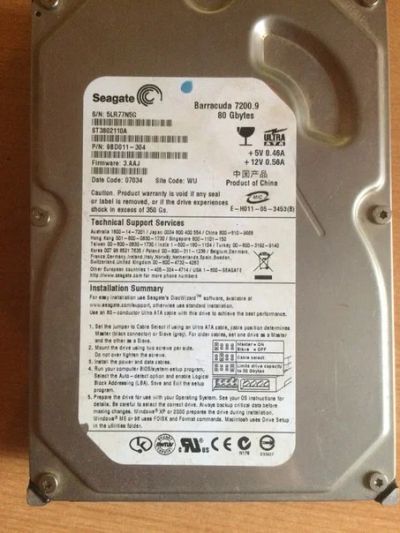 Лот: 6310927. Фото: 1. Barracuda 7200.9 жесткий диск. Жёсткие диски (HDD)