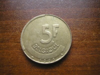 Лот: 8286384. Фото: 1. 5 франков 1993 года. Бельгия. Европа