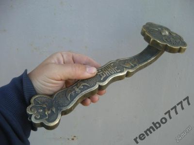 Лот: 5821711. Фото: 1. жезл жуи.бронза.28см.камбоджа... Скульптуры
