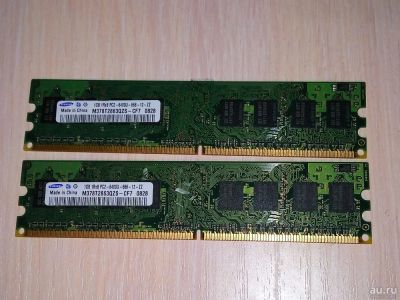 Лот: 10714883. Фото: 1. 2Gb (2x1Gb) DDR2 Samsung. Оперативная память