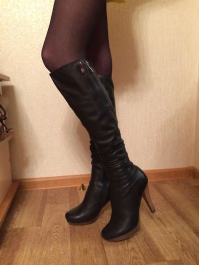 Лот: 8563701. Фото: 1. Сапоги зимние, кожа, 37. Сапоги