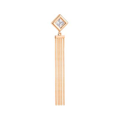 Лот: 23858902. Фото: 1. Подвеска TALANT из золота с фианитом. Кулоны, подвески