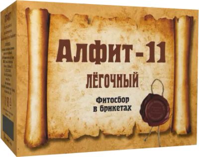 Лот: 20992606. Фото: 1. Алфит - 11 Легочный, 60 брикетов... Народная медицина, БАДы