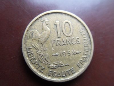Лот: 17282831. Фото: 1. Франция 10 франков 1952. Европа