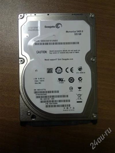 Лот: 1331548. Фото: 1. Жесткий диск 2,5" 320Gb 5400rpm... Жёсткие диски (HDD)