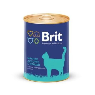 Лот: 15055856. Фото: 1. Brit (Брит) Мясное ассорти с птицей... Корма